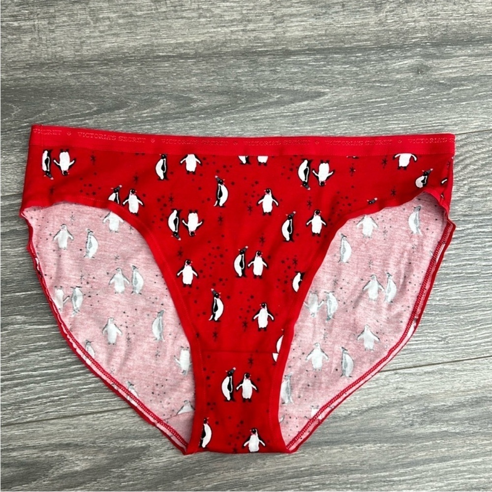 Victoria’s Secret Penguin Print High Leg Brief Panty M